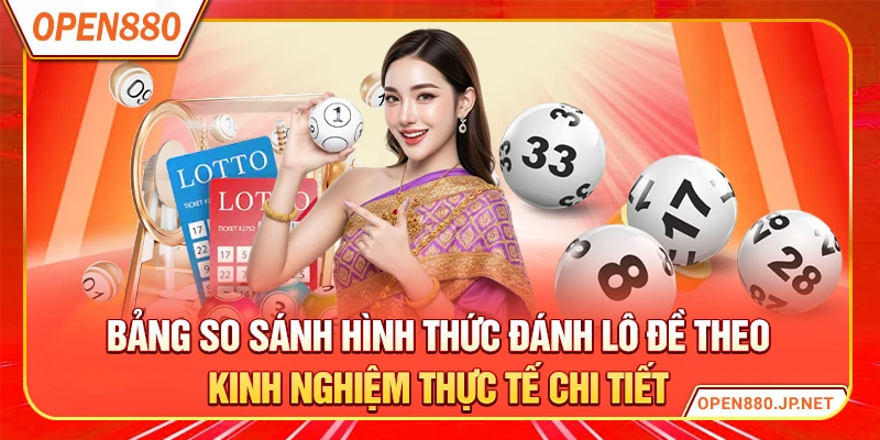 Bảng so sánh hình thức đánh lô đề theo kinh nghiệm thực tế chi tiết